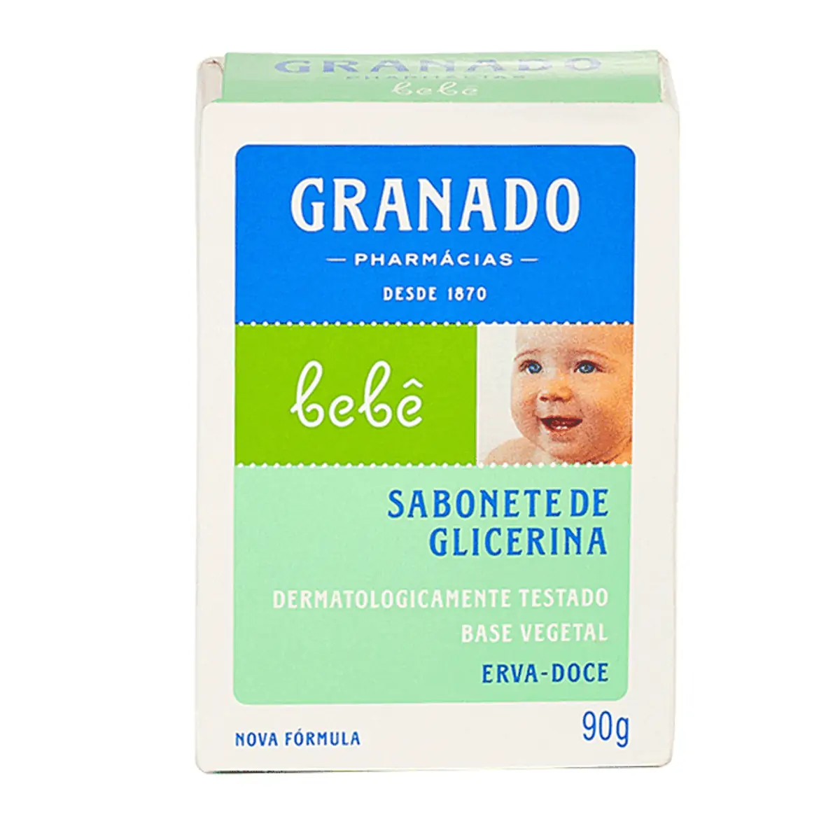 SABONETE INFANTIL GRANADO GLICERINA BEBE ERVA DOCE 90G