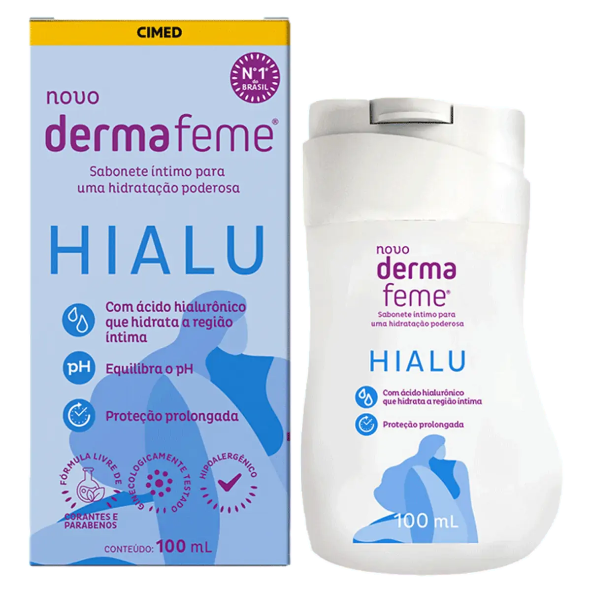 SABONETE INTIMO DERMAFEME ACIDO HIALURONICO 100ML