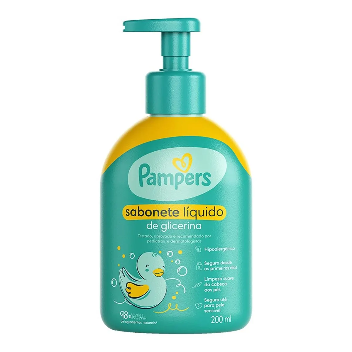 SABONETE LIQUIDO CORPORAL PAMPERS GLICERINA 200ML