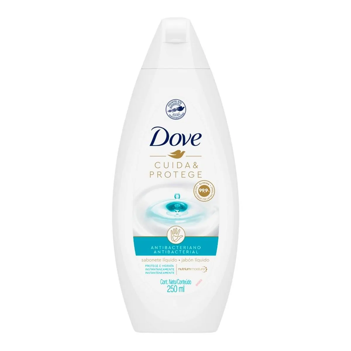 SABONETE LIQUIDO DOVE CUIDA E PROTEGE 250ML