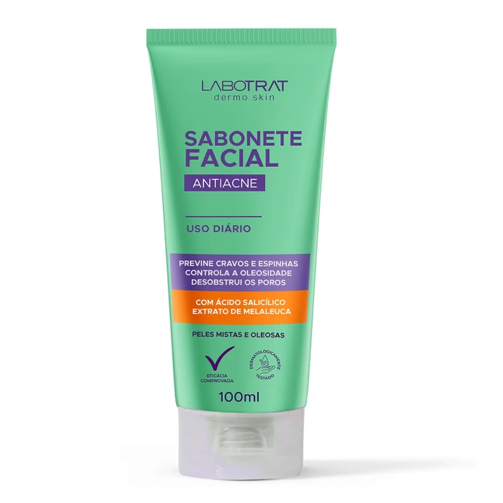 SABONETE LIQUIDO FACIAL LABOTRAT ANTIACNE 100ML