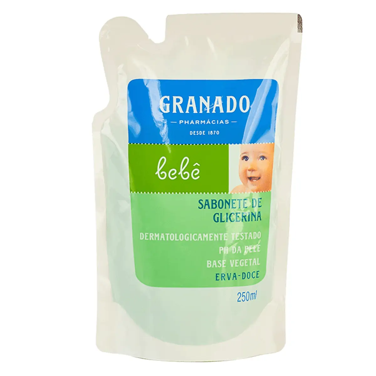 SABONETE LIQUIDO GRANADO BEBE GLICERINADO ERVA DOCE 250ML