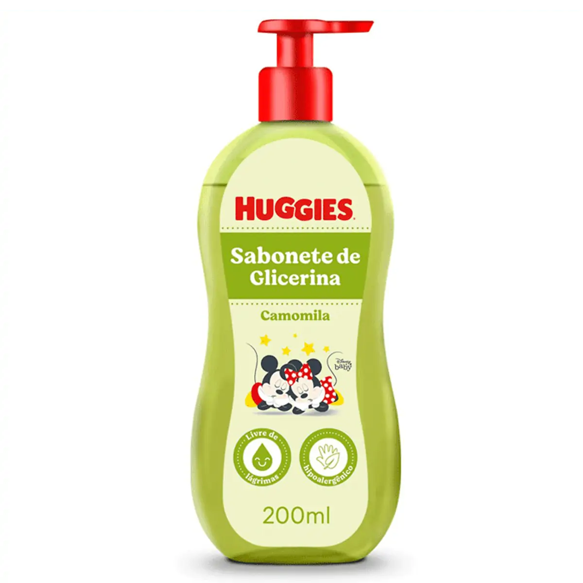 SABONETE LIQUIDO HUGGIES CHA DE CAMOMILA 200ML