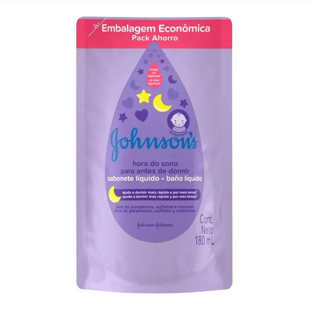 SABONETE LIQUIDO JOHNSON'S BABY REFIL HORA DO SONO 180ML