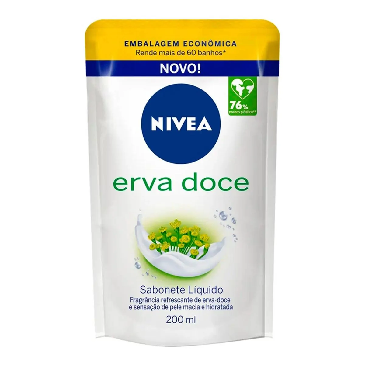SABONETE LIQUIDO NIVEA REFIL ERVA DOCE 200ML