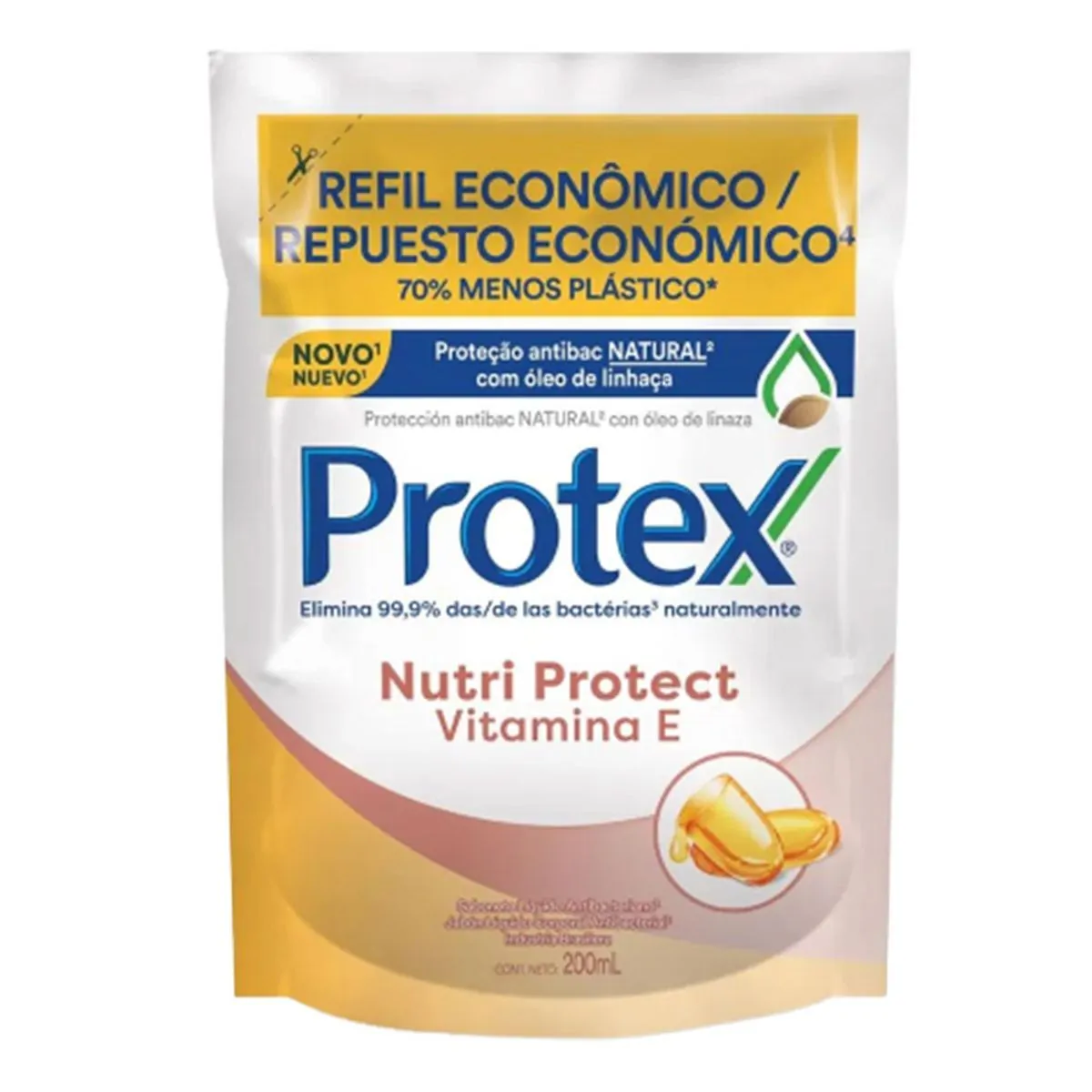SABONETE LIQUIDO PROTEX REFIL VITAMINA E 200ML