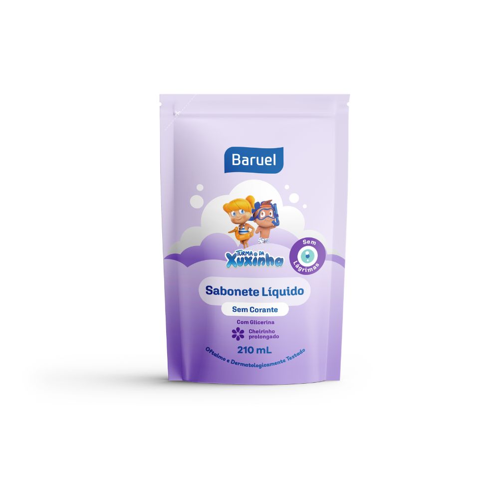 SABONETE LIQUIDO TURMA DA XUXINHA SEM CORANTE REFIL 210ML