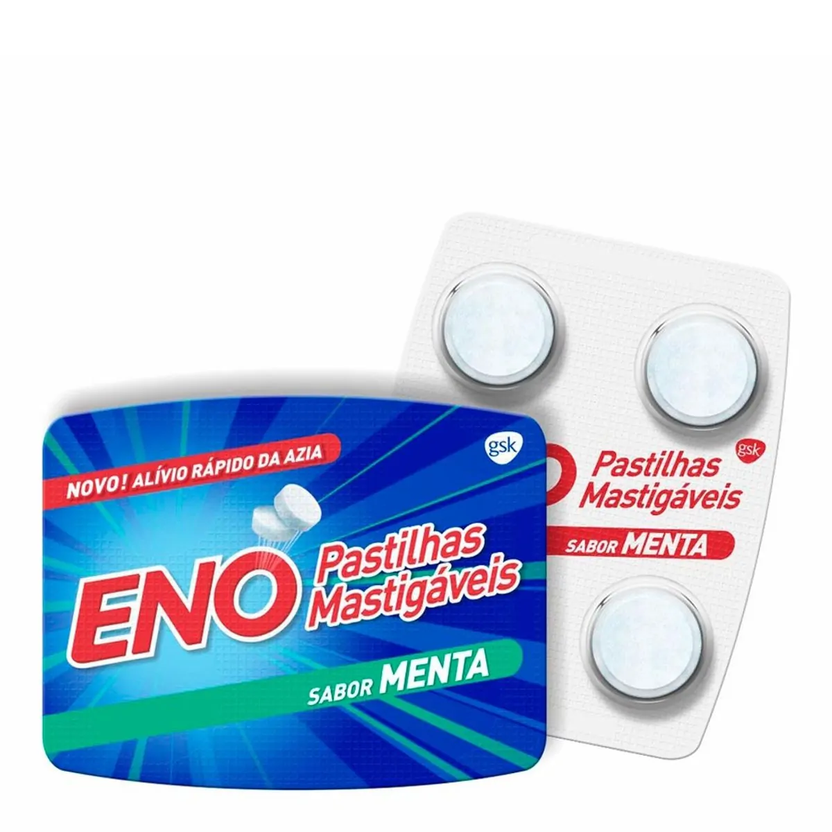 SAL DE FRUTA ENO PASTILHAS SABOR MENTA