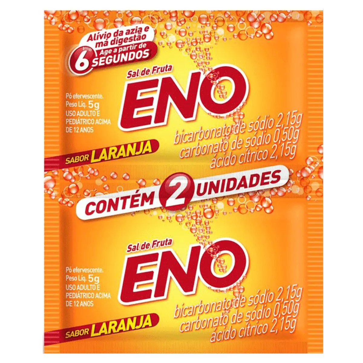 SAL DE FRUTA ENO SABOR LARANJA 2 ENVELOPES