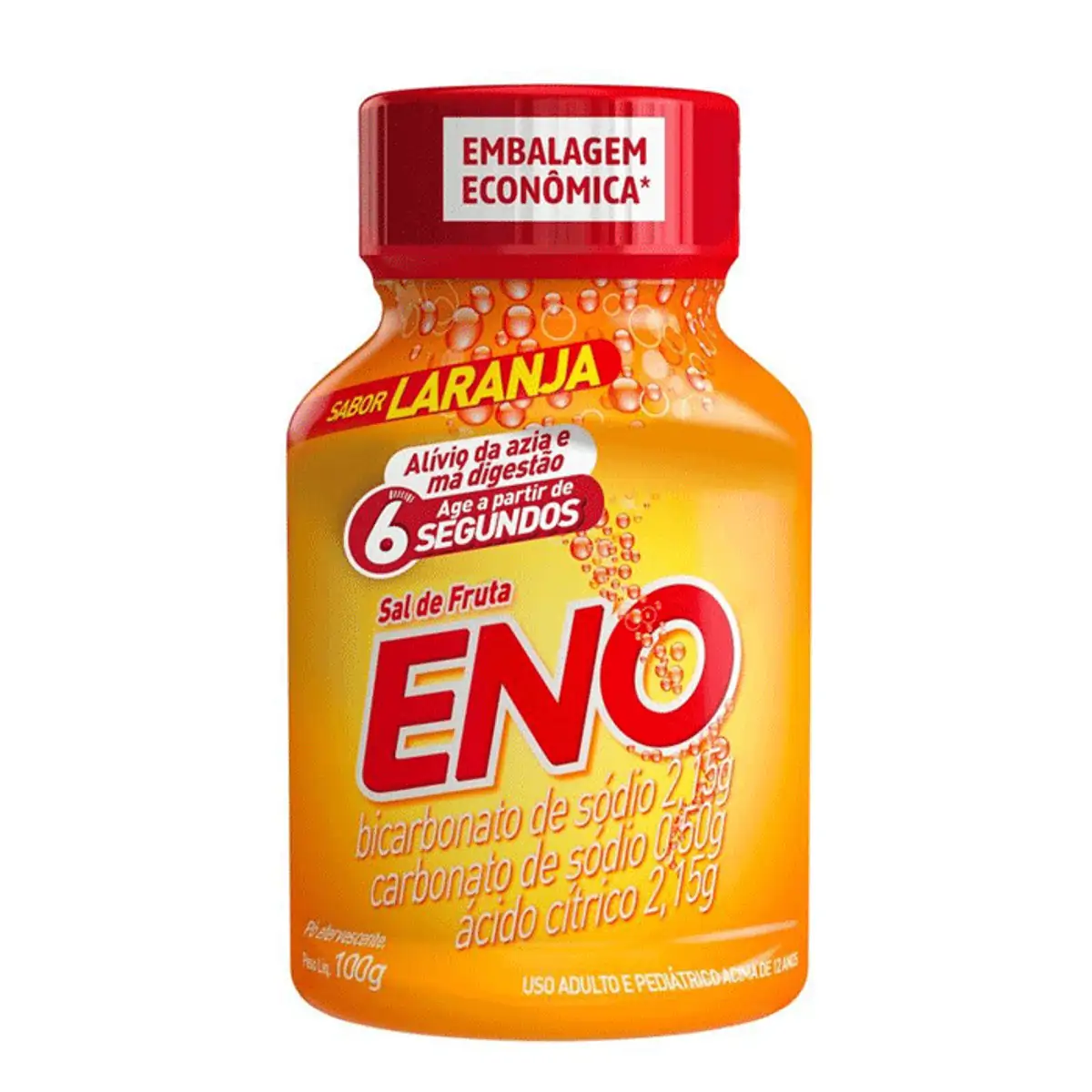 SAL DE FRUTA ENO SABOR LARANJA FRASCO COM 100G