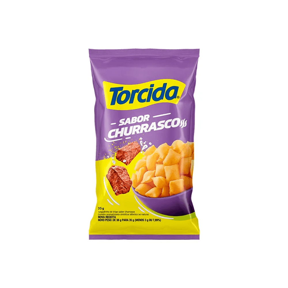SALGADINHO TORCIDA SABOR CHURRASCO 35G