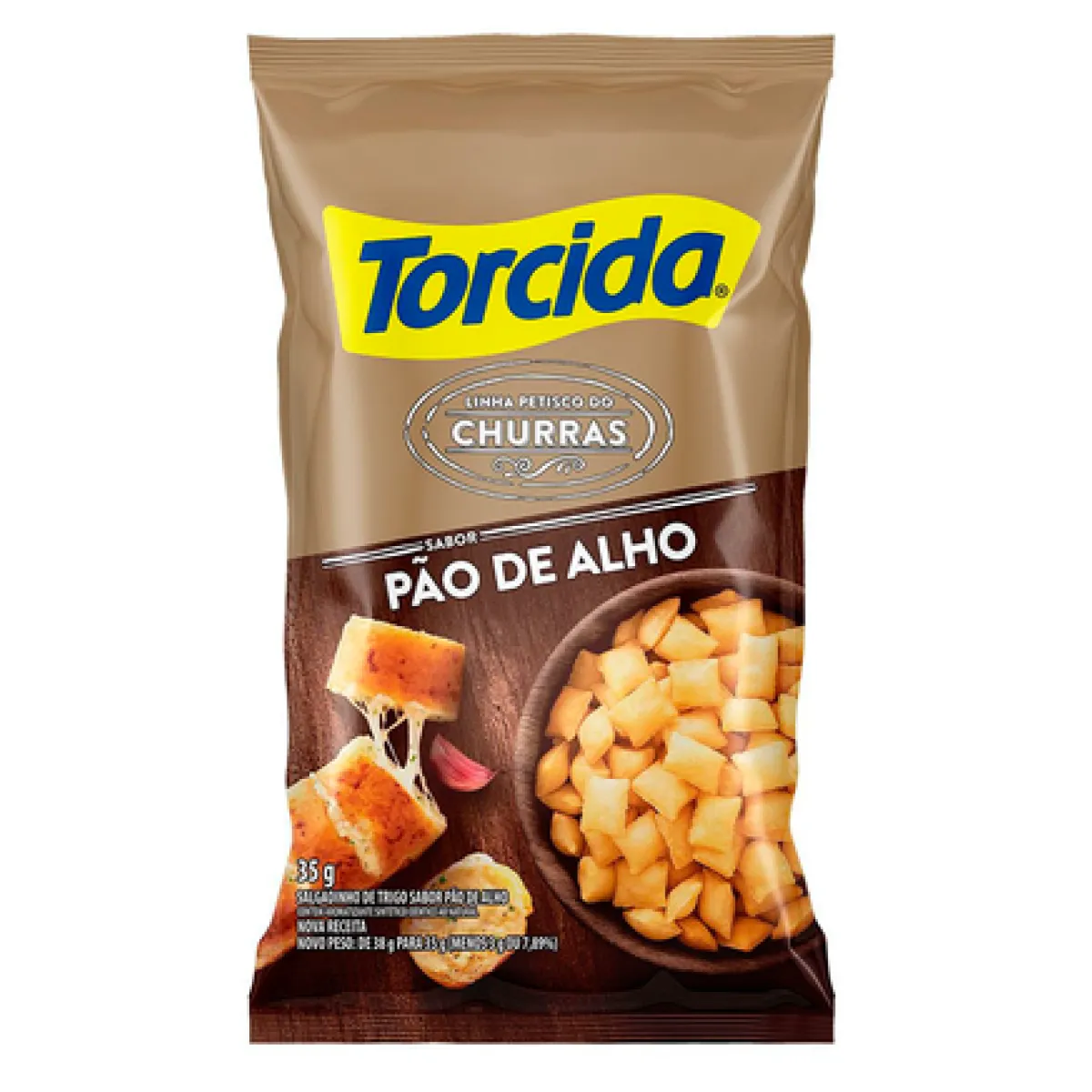 SALGADINHO TORCIDA SABOR PAO DE ALHO 35G