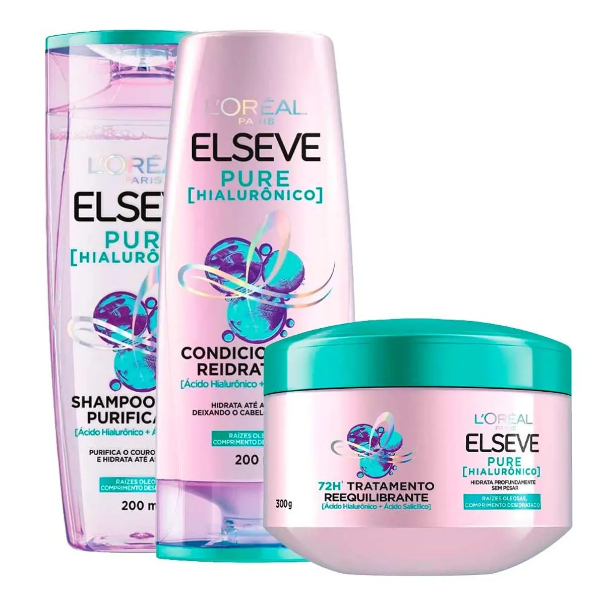 SHAMPOO ELSEVE PURE HIALURONICO 200ML