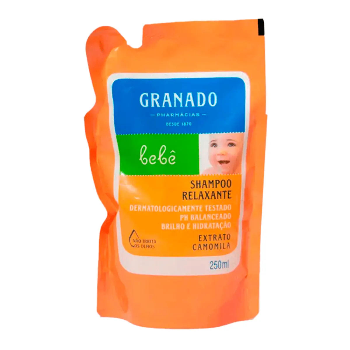 SHAMPOO INFANTIL GRANADO BEBE CAMOMILA REFIL 250ML