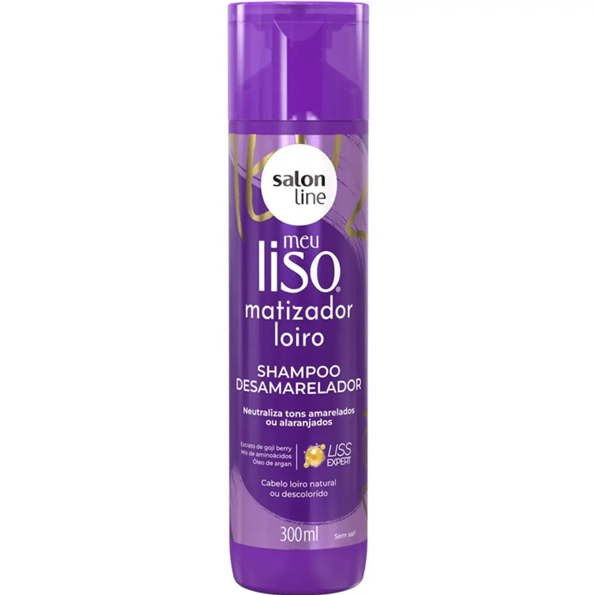 SHAMPOO SALON LINE MEU LISO LOIRO MATIZADO 300ML
