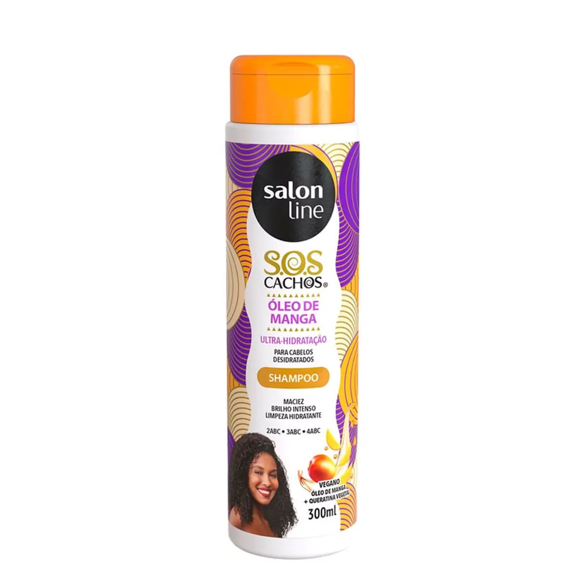 SHAMPOO SALON LINE SOS OLEO DE MANGA 300ML