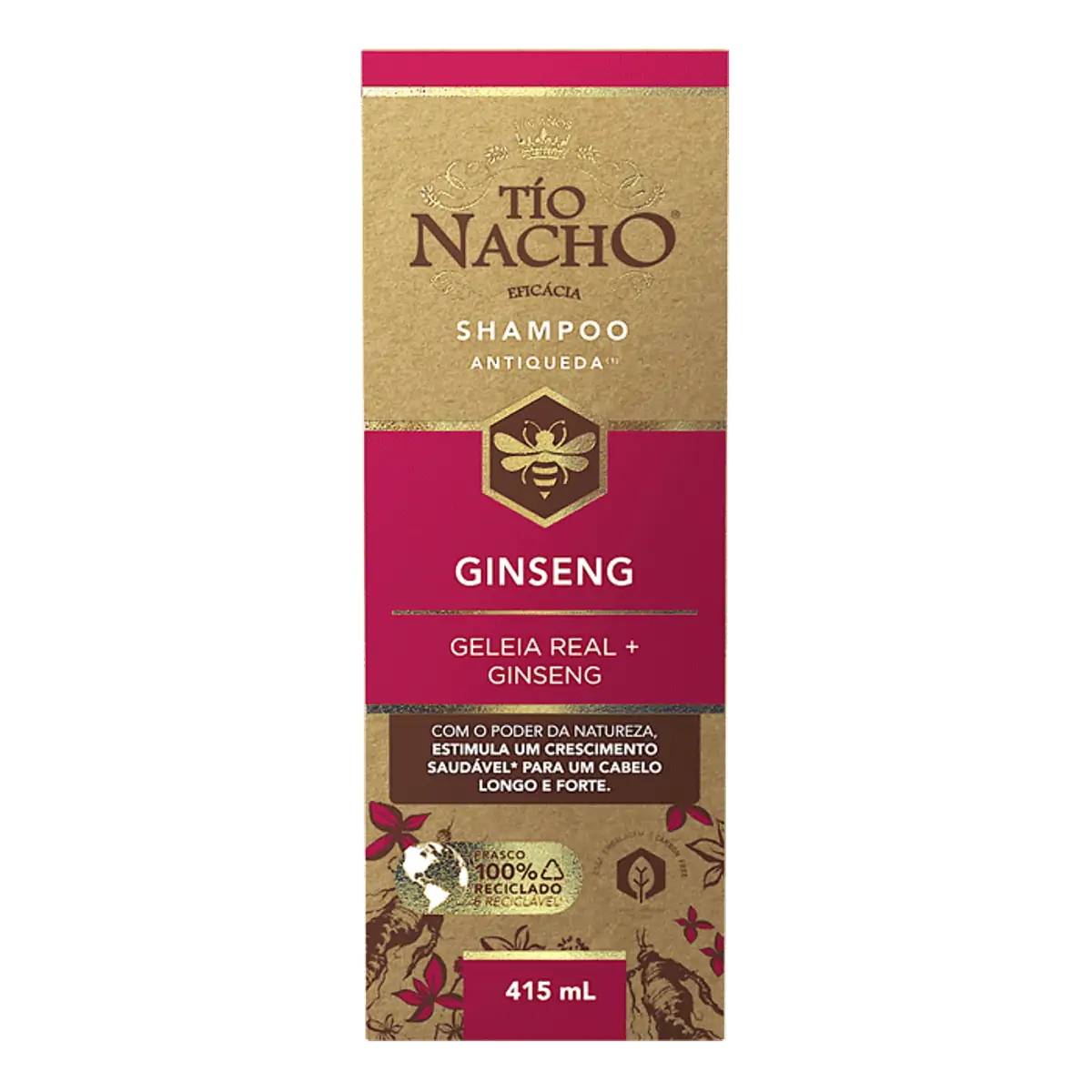 SHAMPOO TIO NACHO GELEIA REAL E GINSENG 415ML
