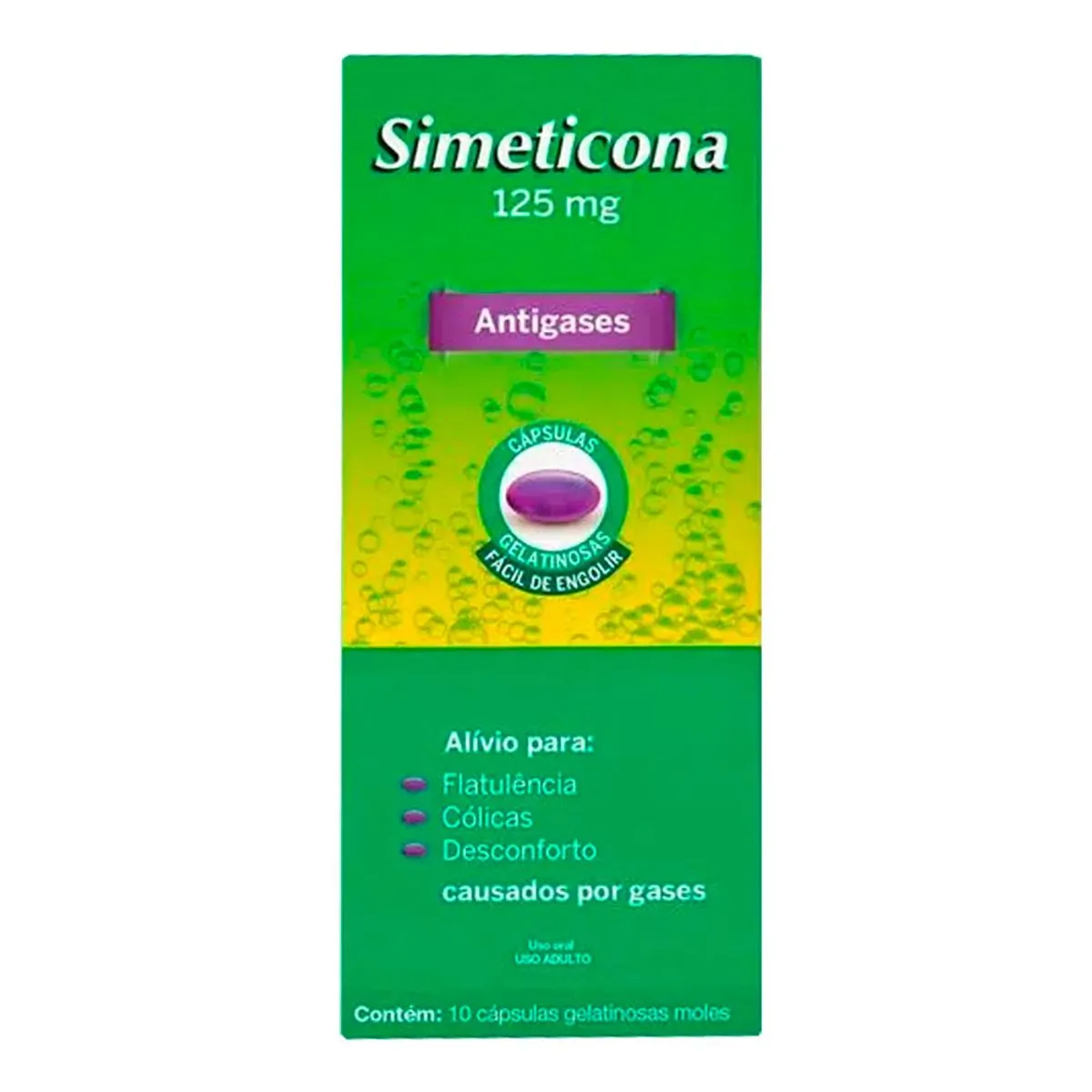 SIMETICONA 125MG CIMED COM 10 CAPSULAS MOLES