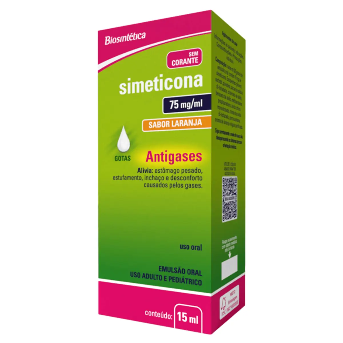 SIMETICONA 75MG ML ACHE COM 15ML