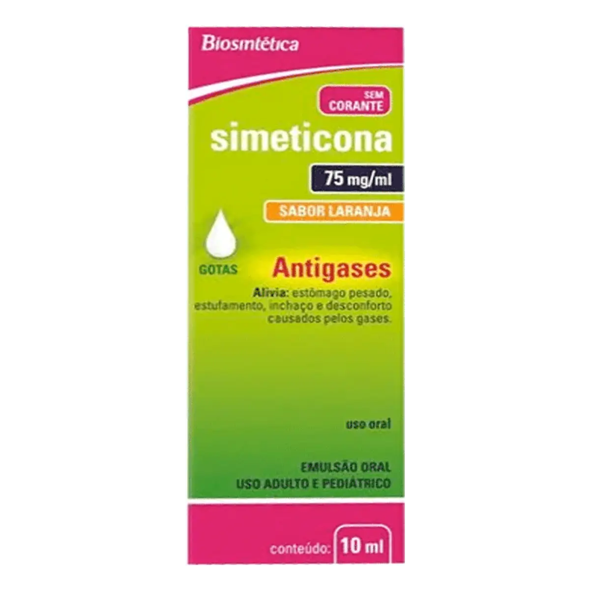 SIMETICONA 75MG ML EMULSAO ORAL GOTAS ACHE COM 10ML