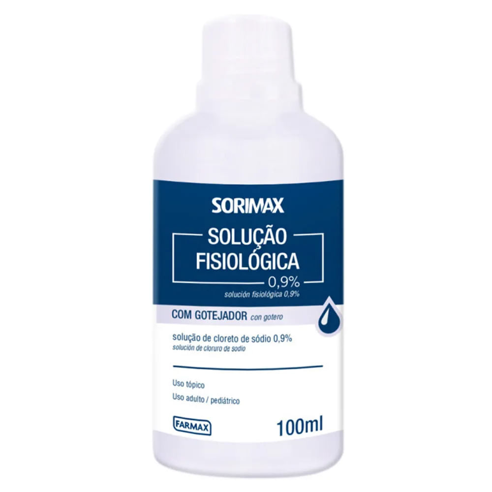 SOLUCAO FISIOLOGICA SORIMAX 100ML