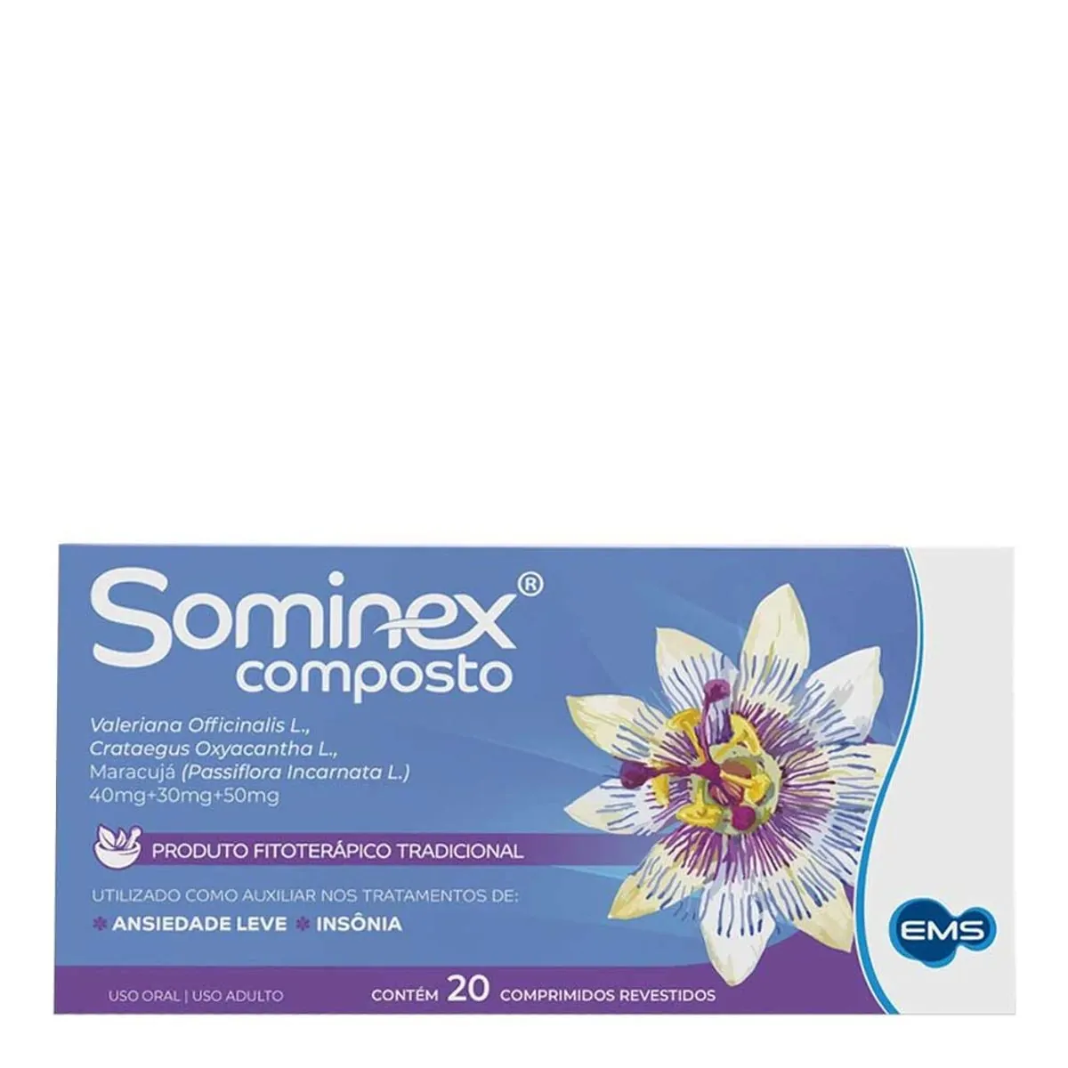 Thumbnail de SOMINEX COMPOSTO EMS COM 20 COMPRIMIDOS