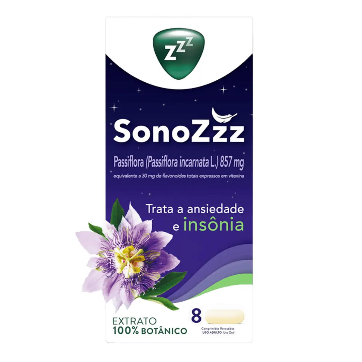 SONOZZZ PASSIFLORA COM 8 COMPRIMIDOS
