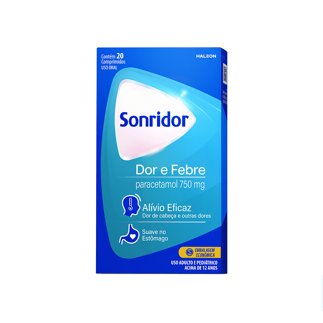 SONRIDOR DOR E FEBRE COM 20 COMPRIMIDOS
