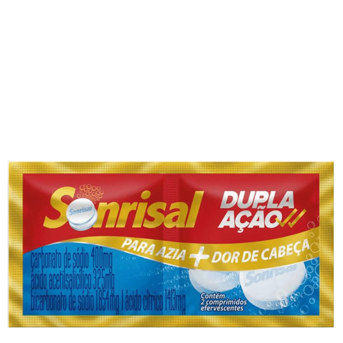 SONRISAL TRADICIONAL COM 2 COMPRIMIDOS EFERVESCENTES