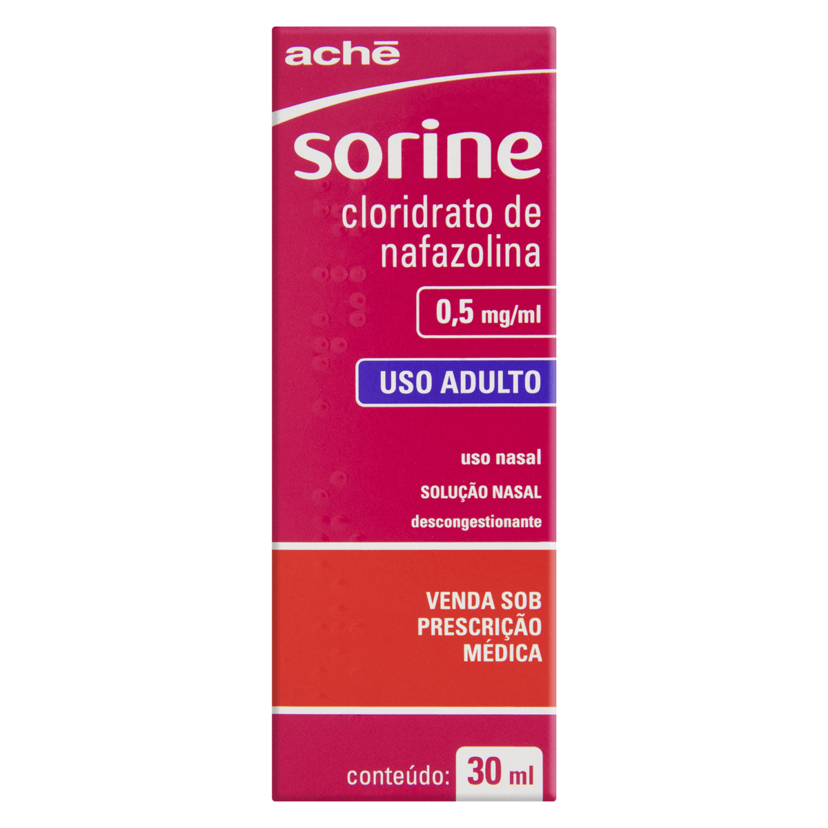 SORINE ADULTO SOLUCAO NASAL 0 5MG 0 1MG 9MG ACHE COM 30ML