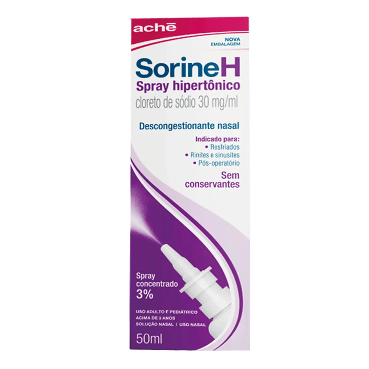 Thumbnail de SORINE H SOLUCAO NASAL SPRAY 30MG ML ACHE COM 50ML