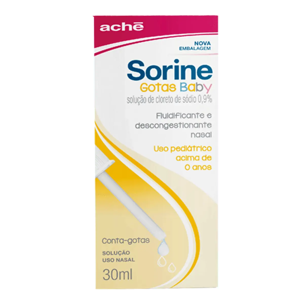 SORINE INFANTIL SOLUCAO NASAL 0 1MG 9 0MG ACHE COM 30ML