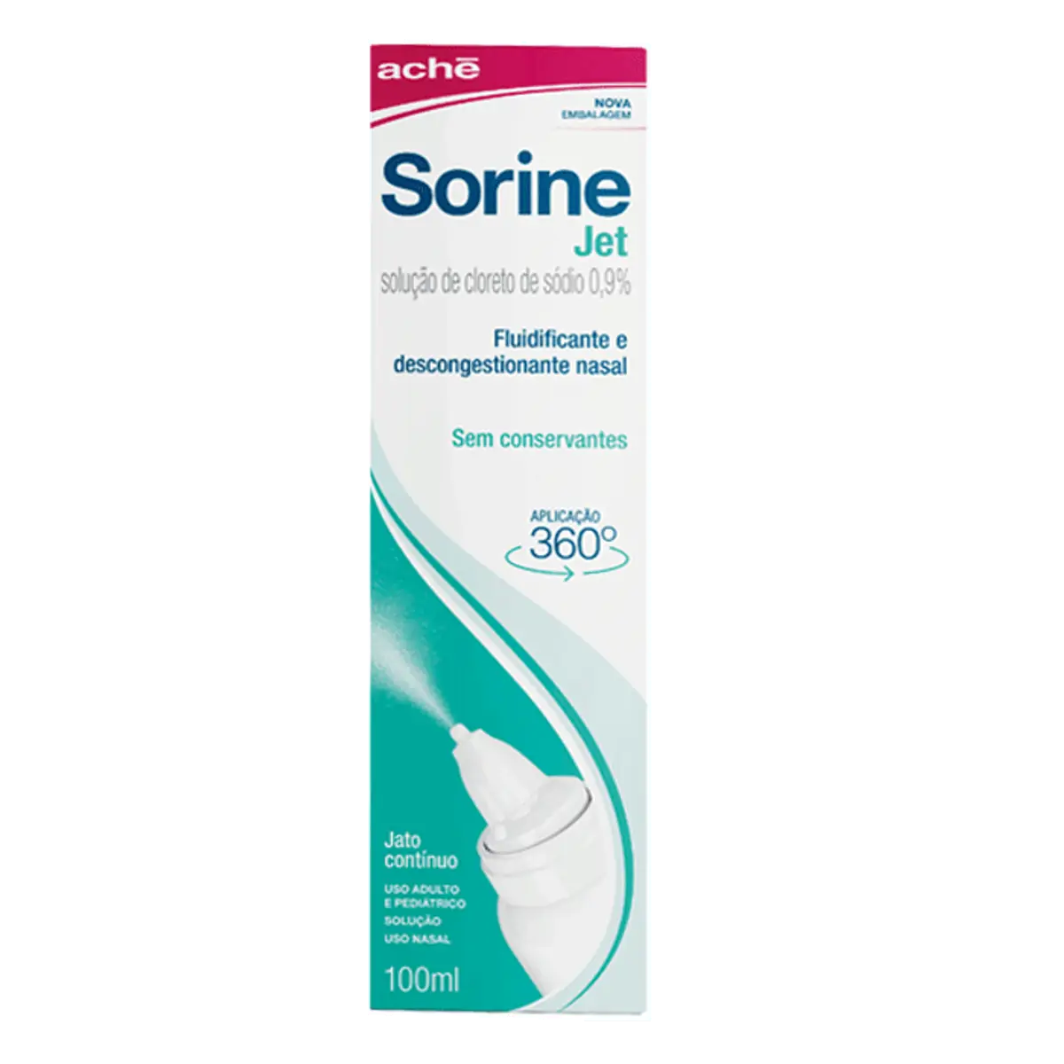 SORINE SSC 0 9% JATO CONTINUO ACHE COM 100ML