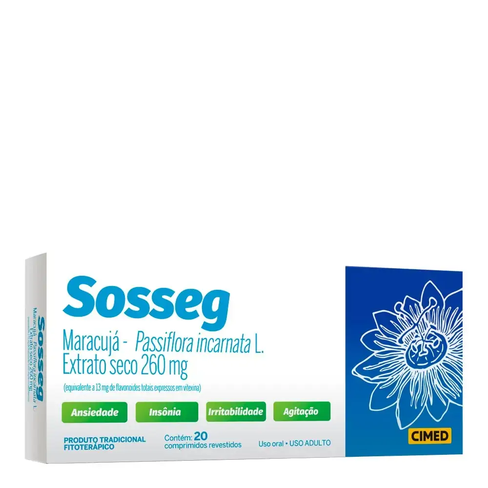 SOSSEG 260MG CIMED COM 20 COMPRIMIDOS REVESTIDOS