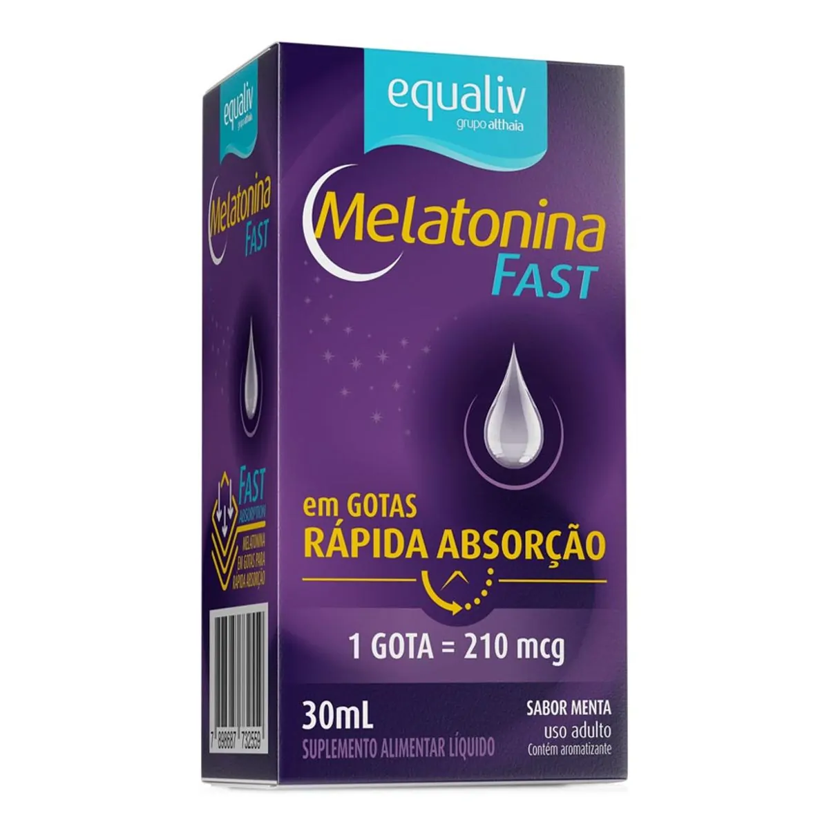 SUPLEMENTO ALIMENTAR EQUALIV MELATONINA 210MCG GOTAS COM 30ML