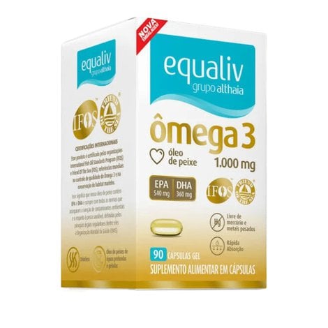 SUPLEMENTO ALIMENTAR EQUALIV OMEGA 3 COM 90 CAPSULAS