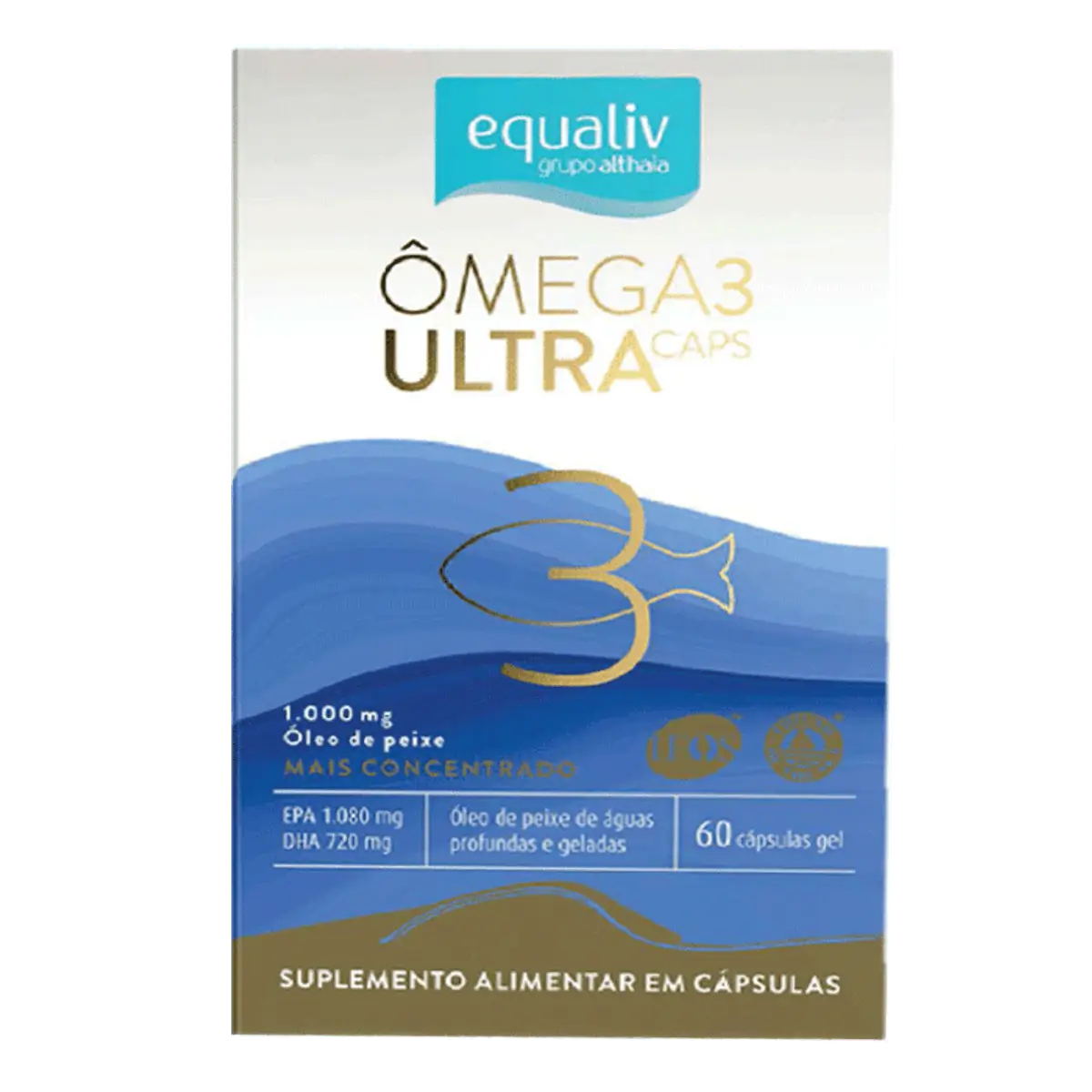SUPLEMENTO ALIMENTAR EQUALIV OMEGA 3 ULTRA CAPS COM 60 CAPSULAS