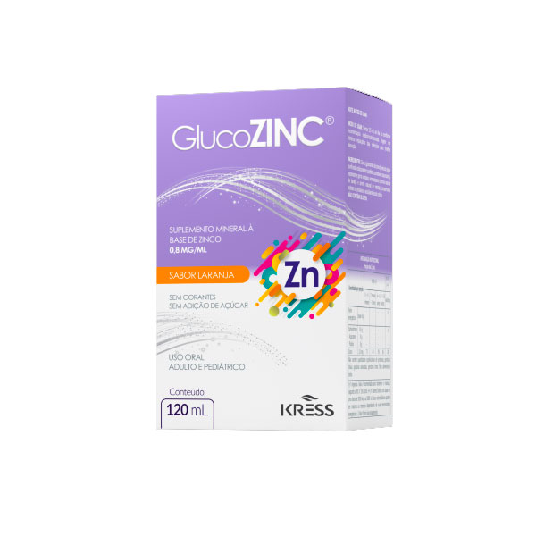 SUPLEMENTO GLUCOZINC SABOR LARANJA 120ML