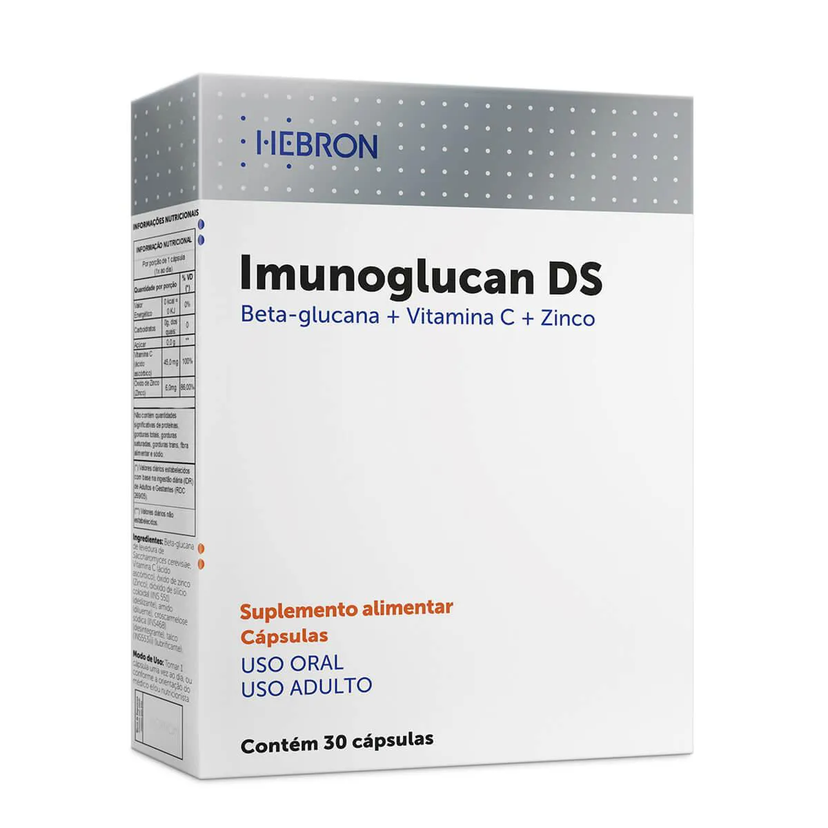 SUPLEMENTO IMUNOGLUCAN DS CAIXA COM 30 CAPSULAS