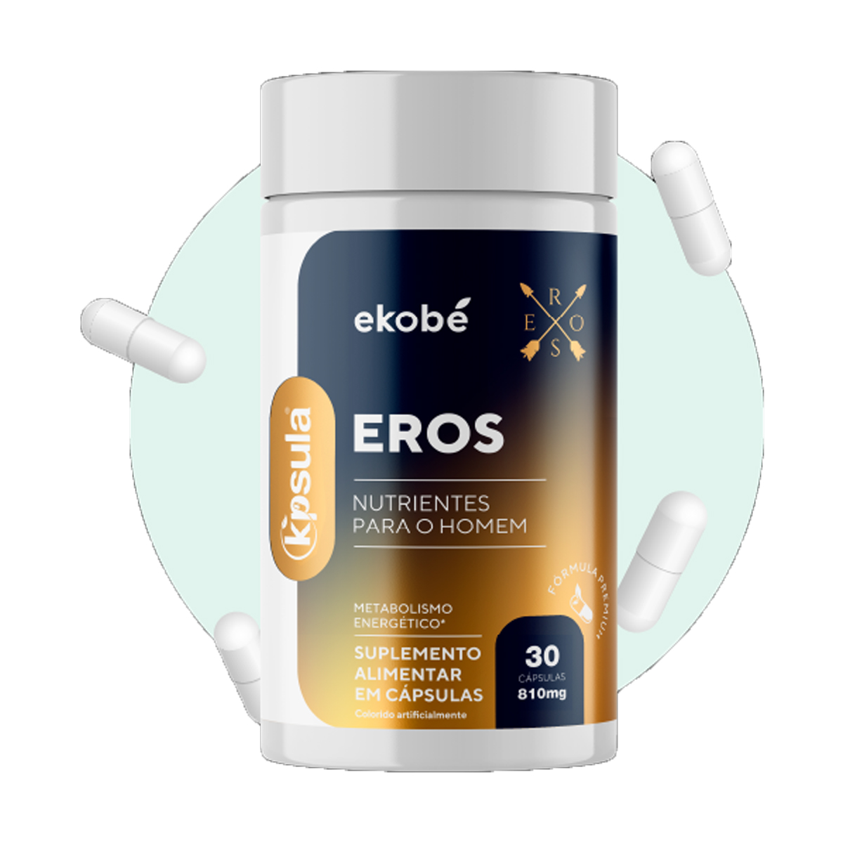 SUPLEMENTO K'PSULA EROS HOMEM COM 30 CAPSULAS