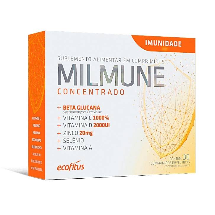 SUPLEMENTO MILMUNE CONCENTRADO COM 30 COMPRIMIDOS