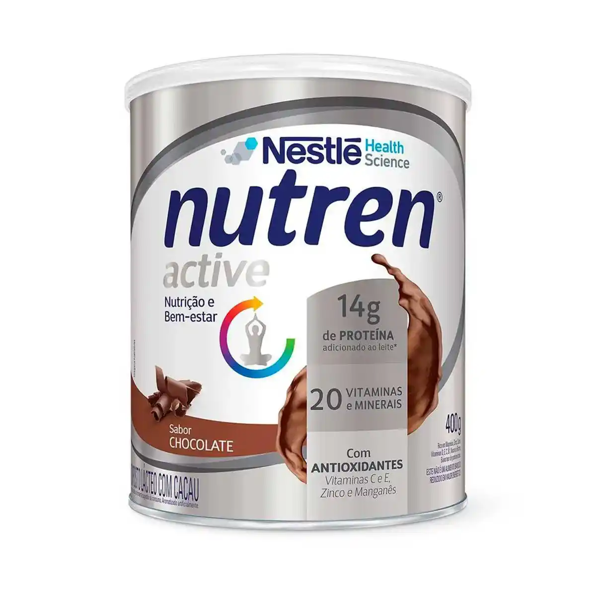 SUPLEMENTO NUTREN ACTIVE PO SABOR CHOCOLATE 400G