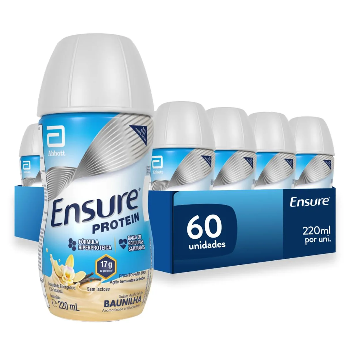 SUPLEMENTO NUTRICIONAL ENSURE PROTEIN BAUNILHA 220ML