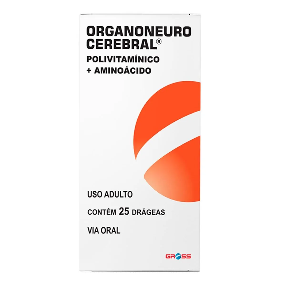 SUPLEMENTO ORGANO NEUROCEREBRAL FRASCO COM 25 DRAGEAS