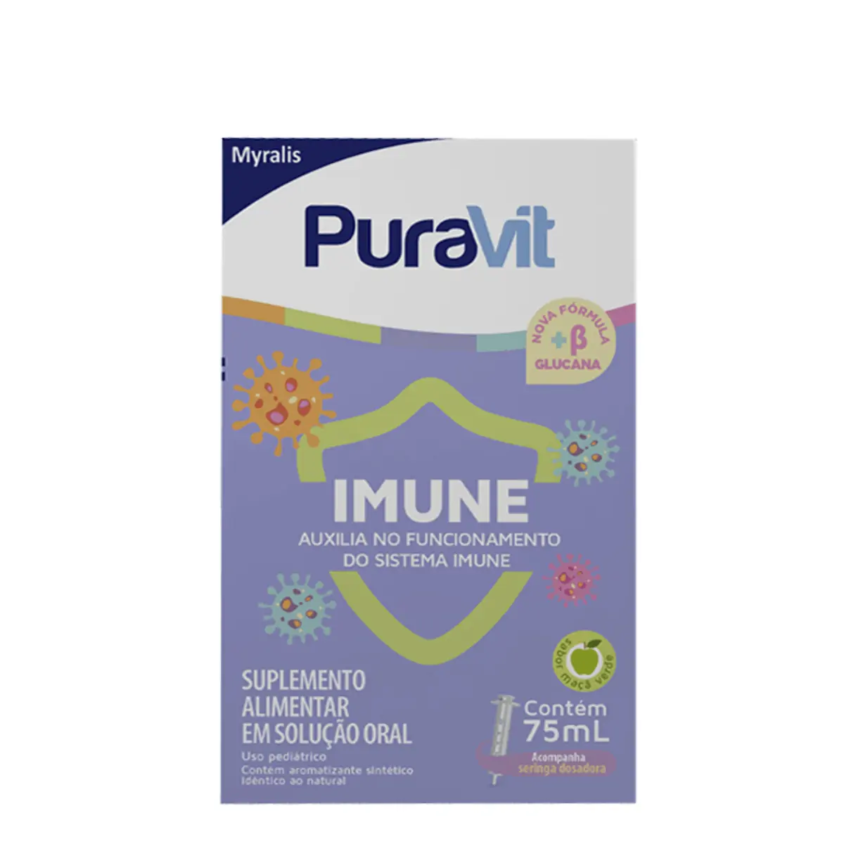 SUPLEMENTO PURAVIT IMUNE FRASCO COM 75ML