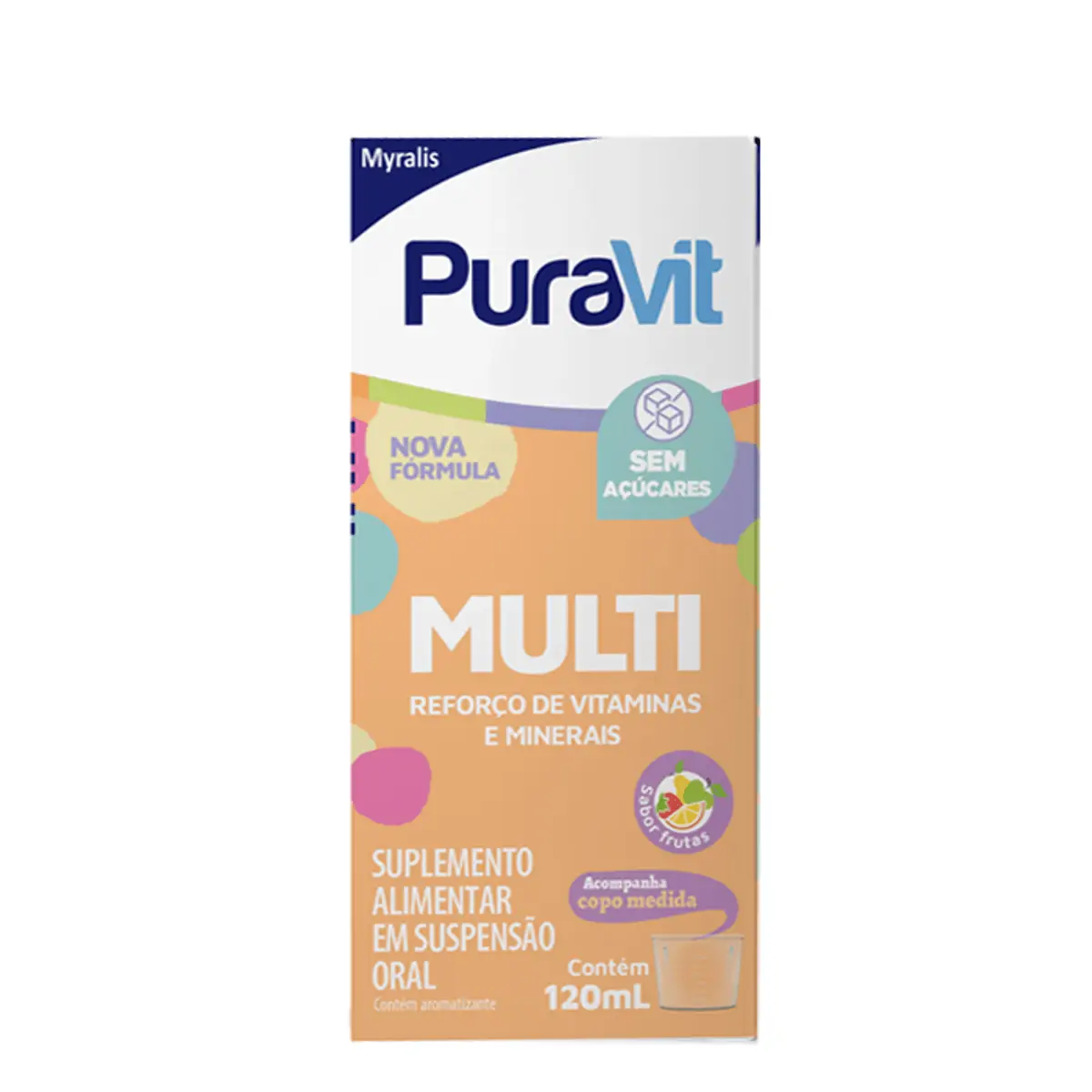 SUPLEMENTO PURAVIT MULTI SOLUCAO 120ML