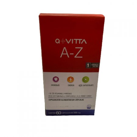 SUPLEMENTO Q+VITTA A-Z 500MG COM 60 COMPRIMIDOS