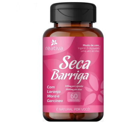 SUPLEMENTO SECA BARRIGA COM LARANJA MORO REATIVA COM 60 CAPSULAS