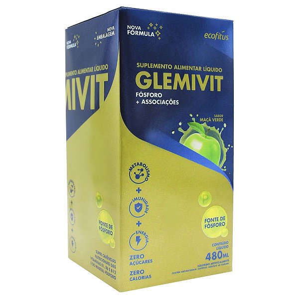 SUPLEMENTO VITAMINICO ECOFITUS GLEMIVIT MACA VERDE 480ML