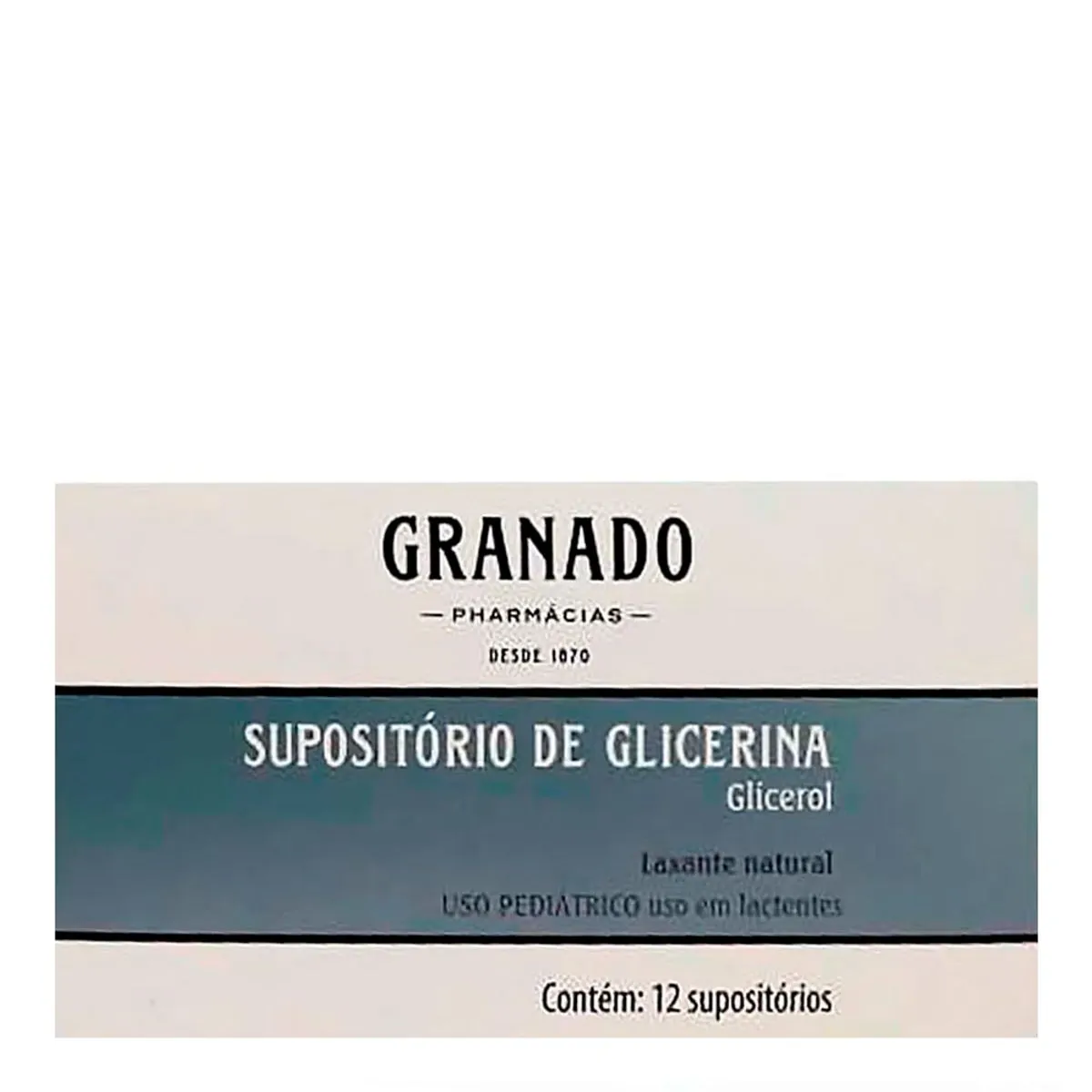 SUPOSITORIO DE GLICERINA GRANADO INFANTIL COM 12 UNIDADES